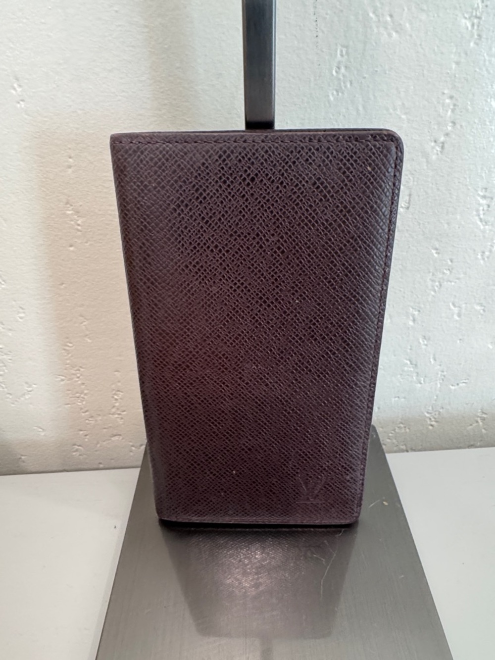 Louis Vuitton Dark Brown Textured Leather Long Wallet